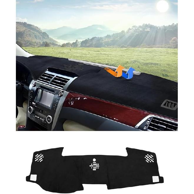 Autorder Dashboard Cover Mat For 2002-2005 Dodge Ram 1500 & 2003-2005 2500/3500 Accessories Dash Cover Flannel Dash Mat Sunshade Glare UV Rays