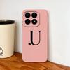 Чехол для Xiaomi 15T Pro / Xiaomi 17 Pro Max Простой Чехол для Телефона из Мягкого Жидкого Силикона с Буквами в Форме Сердца Задняя Крышка для Xiaomi 15 T Pro