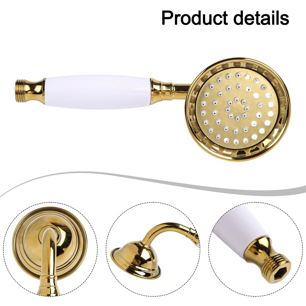 Handheld Shower Head Solid Brass Construction Timeless Design Shower Experience