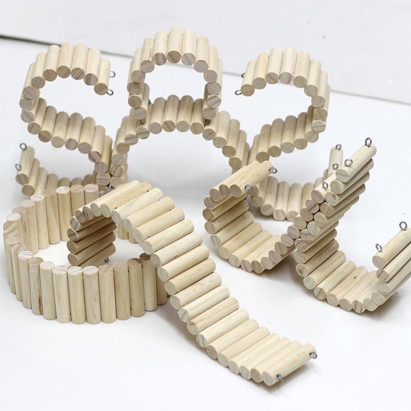 Игрушка для хомяка, товары для ландшафтного дизайна, мебель, небольшой забор, очень длинная лестница для восхождения, джунгарский хомяк, деревянный арочный мост, гнездо для хомяка