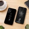 Христианский Чехол Для Телефона С Цитатой Из Библии Для Samsung S25,S24,S21,S22,S23,S30,Ultra,S20,Plus,Fe,Lite,Note,10,Черный Чехол