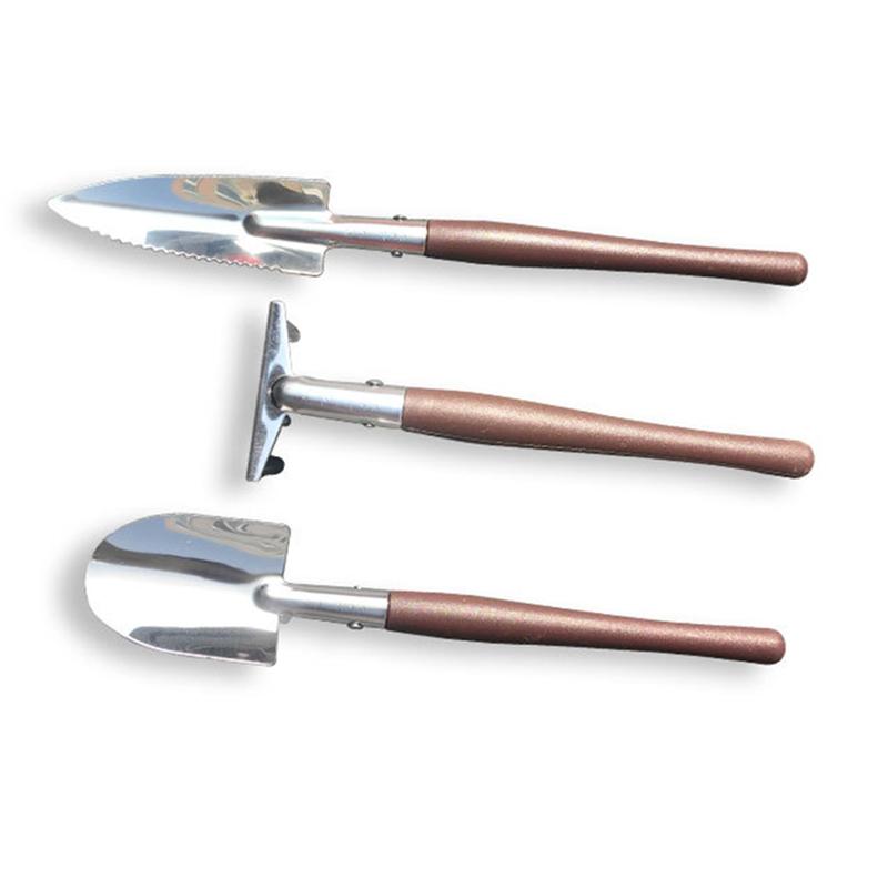 Stainless Steel Plant Potted Flower Garden 3PCS Set Small Shovel + Spade + Rake