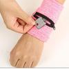 Wrist Brace Elastic Wristband With Zippered Pocket Breathable Sweat Wicking Wrist Support For Fitness Running Basketball