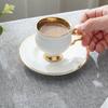 90 мл Европейский набор чашка для кофе высокого класса керамическая британская изысканная бытовая чайная чашка чайный сервиз чашка