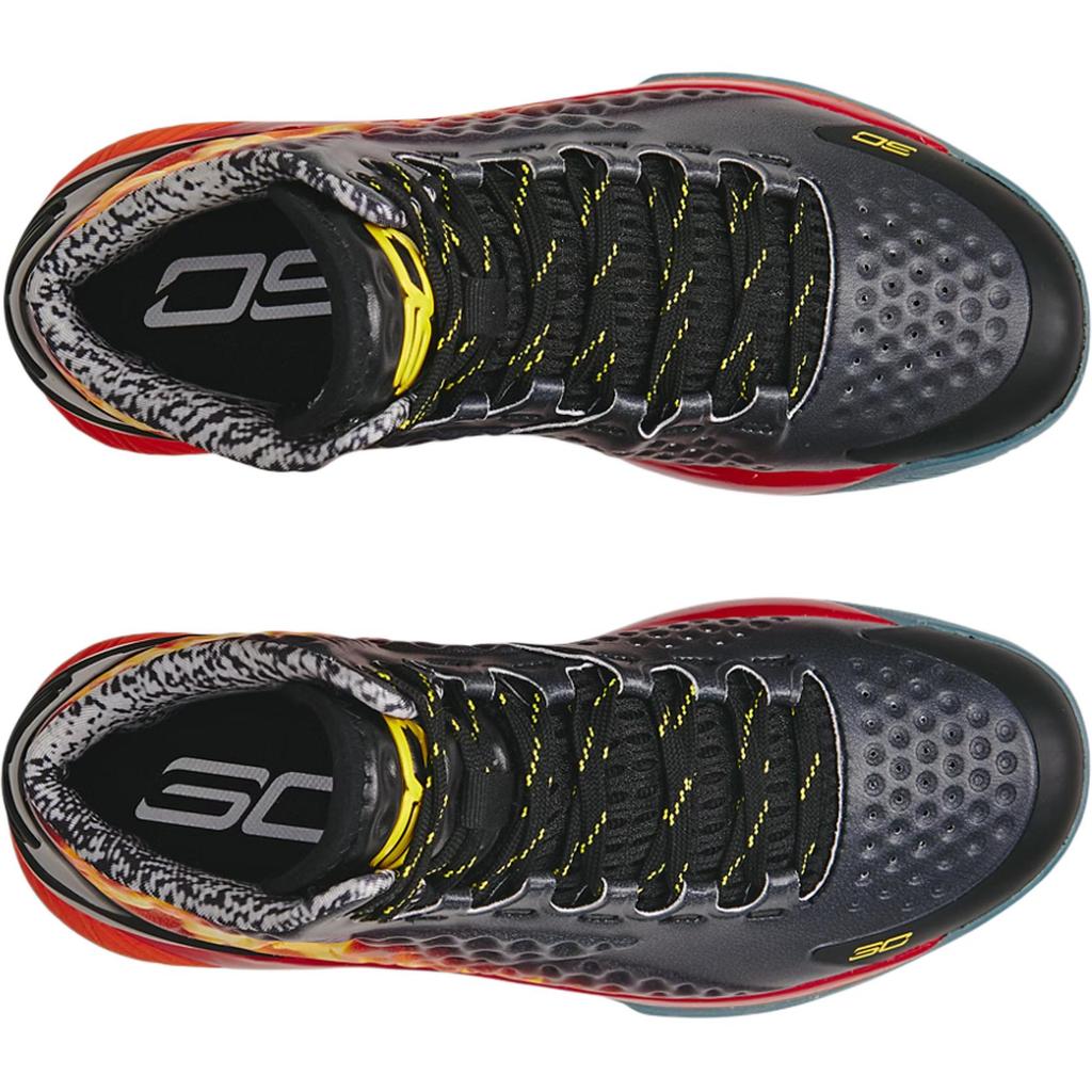 Under Armour Кроссовки Curry 1 GS Curry Jam Kids черные Team-Orange Taxi 3028139-001