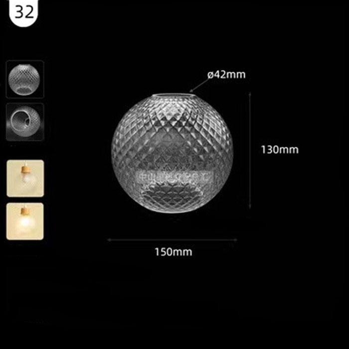 Большой прозрачный стеклянный абажур особой формы 42 мм, открывающаяся чаша, винная кружка, тыква, нестандартный прозрачный E26 E27, сменный абажур