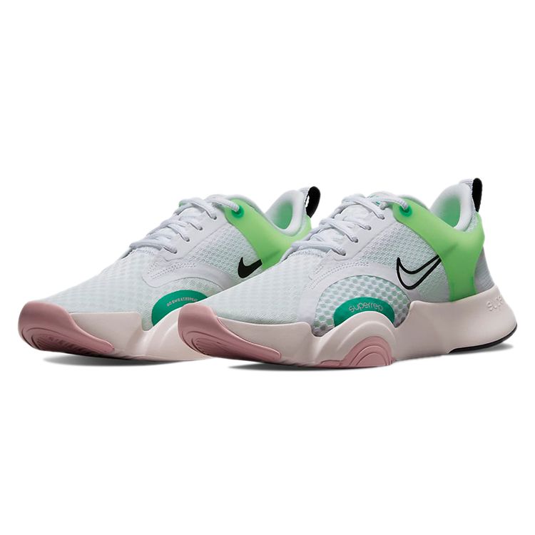 Nike Женские кроссовки SuperRep Go 2 White Green Strike черные CZ0612-136