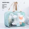 Portable Large Makeup Bag With Waterproof Pvc Material For Travel And Bathroom Storage