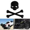 Fashion Motorcycle Car Universal 3D Ghost Skull Skeleton Crossbone Sticker Motorcycle Badge Emblem Car Decal Styling Accessories