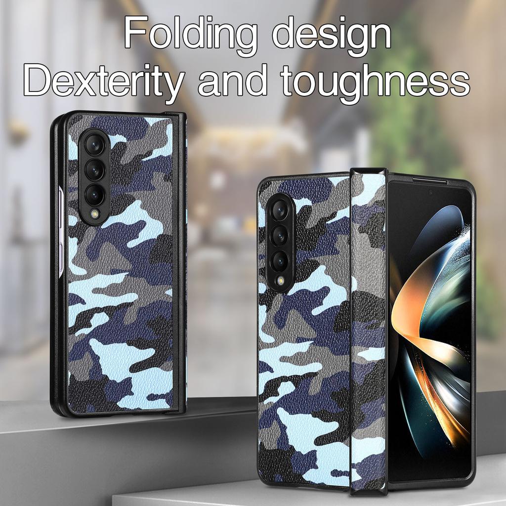 2022 камуфляжный чехол для Samsung Galaxy Z Fold 4 3, модный роскошный роскошный чехол в стиле милитари, противоударные чехлы для Fold4 Fold3 W23