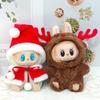 Labubu Doll Clothes Outfit Set For Mini Labubu Idol V1 V2 Christmas Cookie Man Sweater Hat Scarf New Year Party Costume Gift