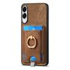 For Samsung Galaxy S25 Edge Magnetic Case PU Leather Back Cover with Detachable Card Holder