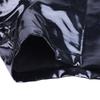 Patent Leather Boxer Briefs Men's PVC Mirror Glossy Underwear Zip Open Crotch Underpants Cross Strap Panties Male Boxer ShortsGood product