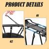 Mountain Bicycle Rear Carrier Cargo Rack 25kg Load Thick Tubing Aluminum with Side Guards