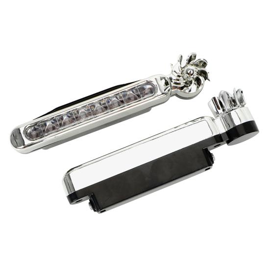 2шт ветроэнергетические автомобильные дневные ходовые огни светодиодные DRL декоративная лампа с вращающимся вентилятором