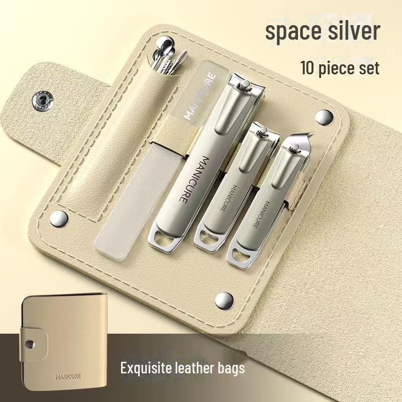 Набор кусачек для ногтей с градиентным цветом: Четырехсекционный вращающийся мешок с большими и малыми косыми клипсаторами