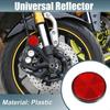 8 Pcs Round Rear Reflectors Screw on Safety Spoke Reflective Reflectors Red