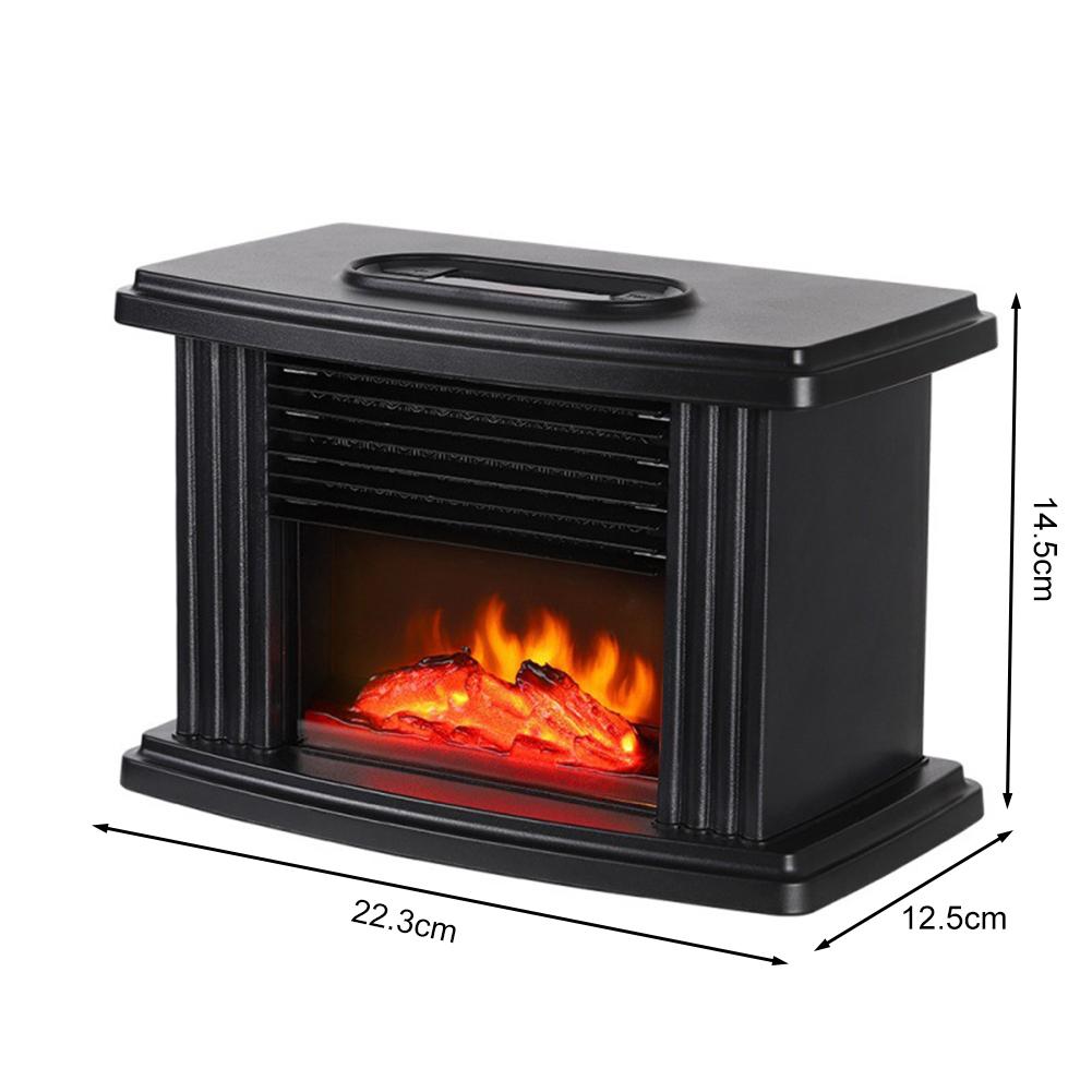 Электрический обогреватель для дома, 1000 Вт, мини-удобный вентилятор с пламенным теплым воздухом, вилка европейского стандарта