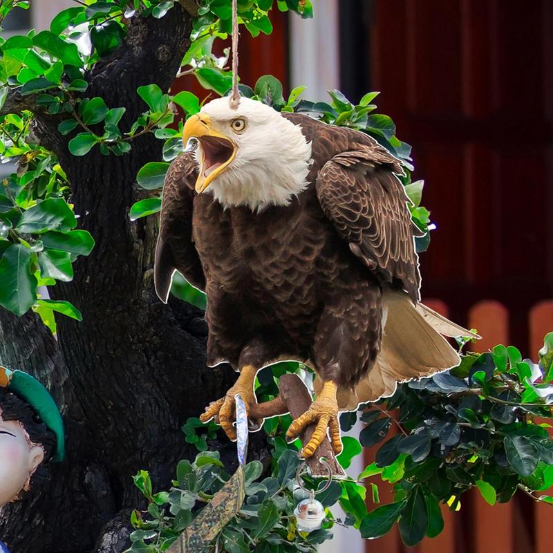 Отпугиватель птиц Пугало Прочный Отпугиватель совы Подвеска Отпугивающий птиц Колокольчик Пасторальная Подвеска-пугало для сада на открытом воздухе