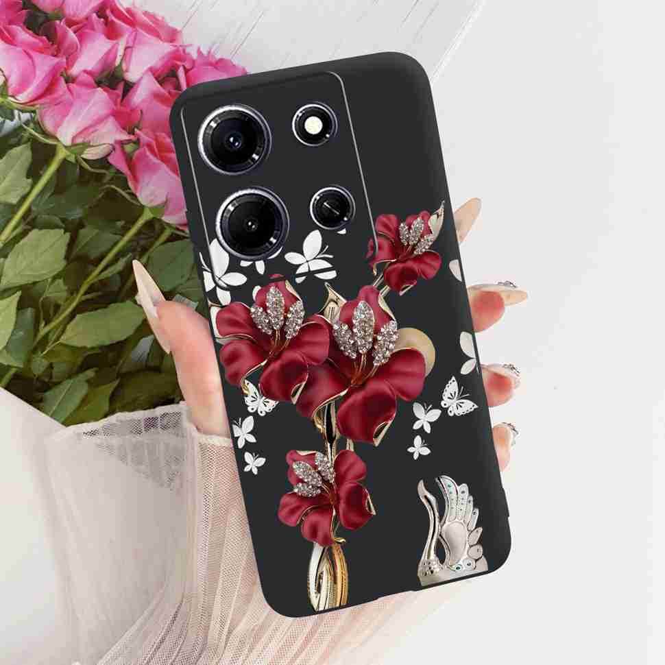 Чехол для телефона Infinix Note 30i X6716 Стильный окрашенный чехол для Infinix Note30i Note 30i Мягкий силиконовый ударопрочный чехол Fundas