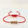 Браслет из красного дерева для женщин, на год рождения, красная веревка, ручная работа, защита тела, ювелирные изделия Doudou