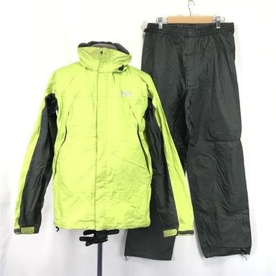 HELLY HANSEN Нейлоновая ветровка и брюки Комплект Зеленый × Серый Мужской L(ИСПОЛЬЗОВАЛ)