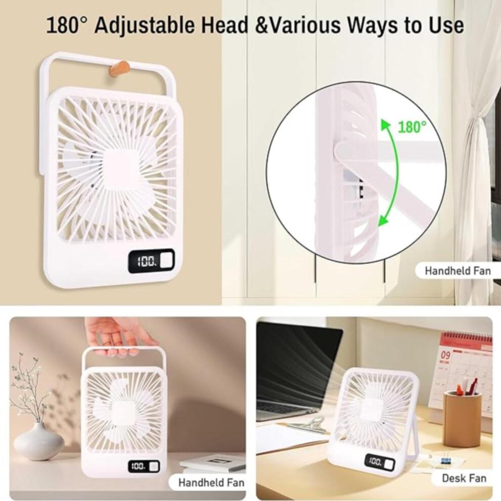 Miayilima New Usb Fan Handheld Fan Mini Fan Rechargeable Long Life Home Silent Super Powerful Folding Desktop Electric Fan Gifts