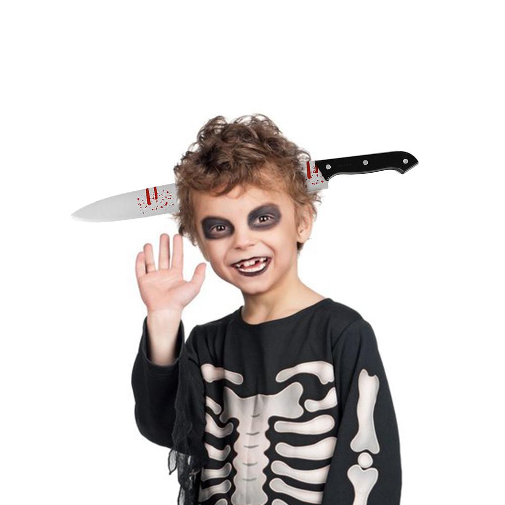 Хэллоуин Ужас Повязка на голову Реквизит Симуляция Страшный Нож Топор Ножницы Косплей Головные аксессуары Принадлежности для украшения вечеринки на Хэллоуин