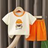 2 шт., летняя одежда для малышей, мальчиков и девочек, повседневная детская мода, футболка, шорты, костюмы, комплекты