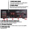 2000 Вт аудио мощность HiFi усилитель 326BT 12 В/220 В AV усилитель динамик с пультом дистанционного управления для автомобиля дома поддержка Bluetooth 2.0 канал