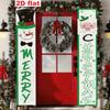Door Couplet Banner 2pcs Set New Year Decor Lightweight for Christmas & Porch
