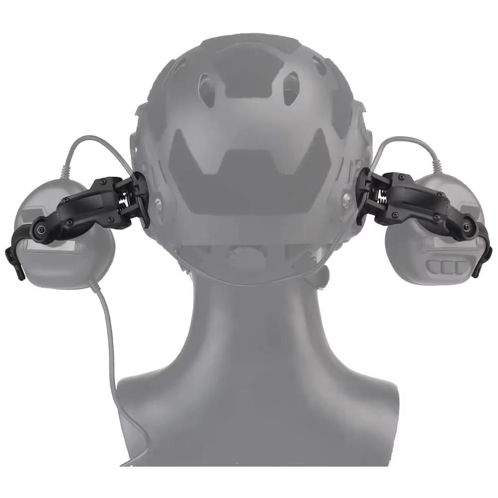 Тактическая подставка для гарнитуры Адаптер для наушников для шлема ARC Многоугольное вращение Комплект адаптеров для рельсы шлема Подходит для рельсы OPS Core ARC