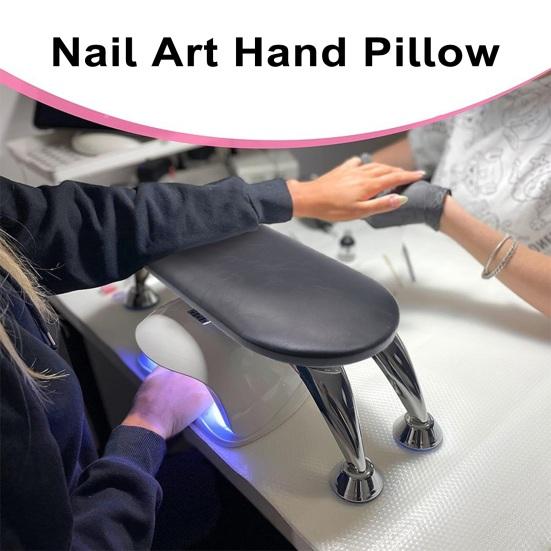 Manicure Hand Pillow Portable Foldable Anti-Slip Stable with 16 Screw Holes Hand Pillow for Comfortable Nail Art