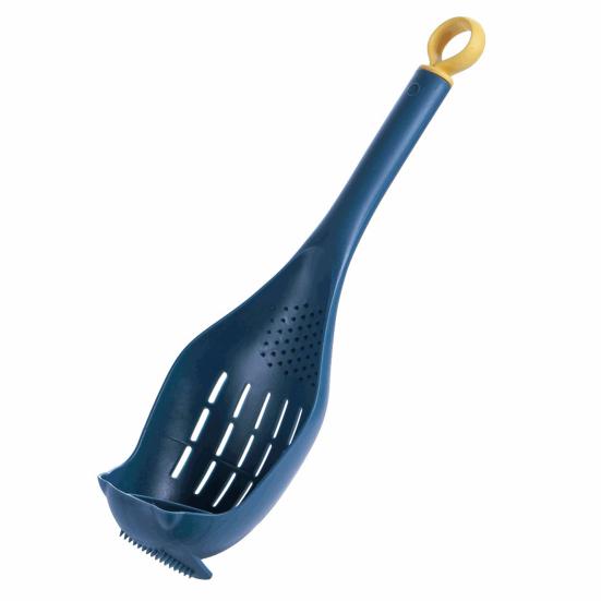 Пластиковый дуршлаг, ложка, портативный полезный кухонный ручной фильтр-совок