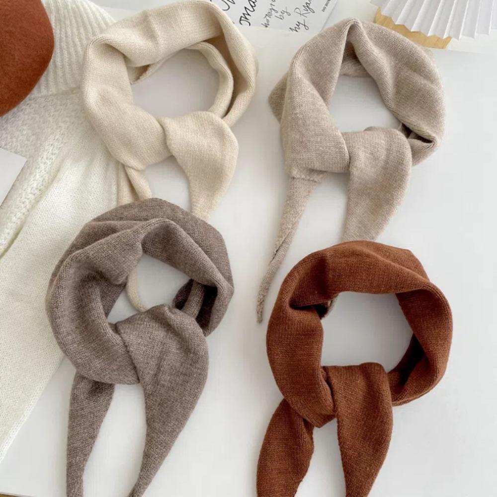 Windproof Winter Cashmere Scarves Soft Women Cashmere Shawl Elegant Knitted Triangle Scarf Girls
