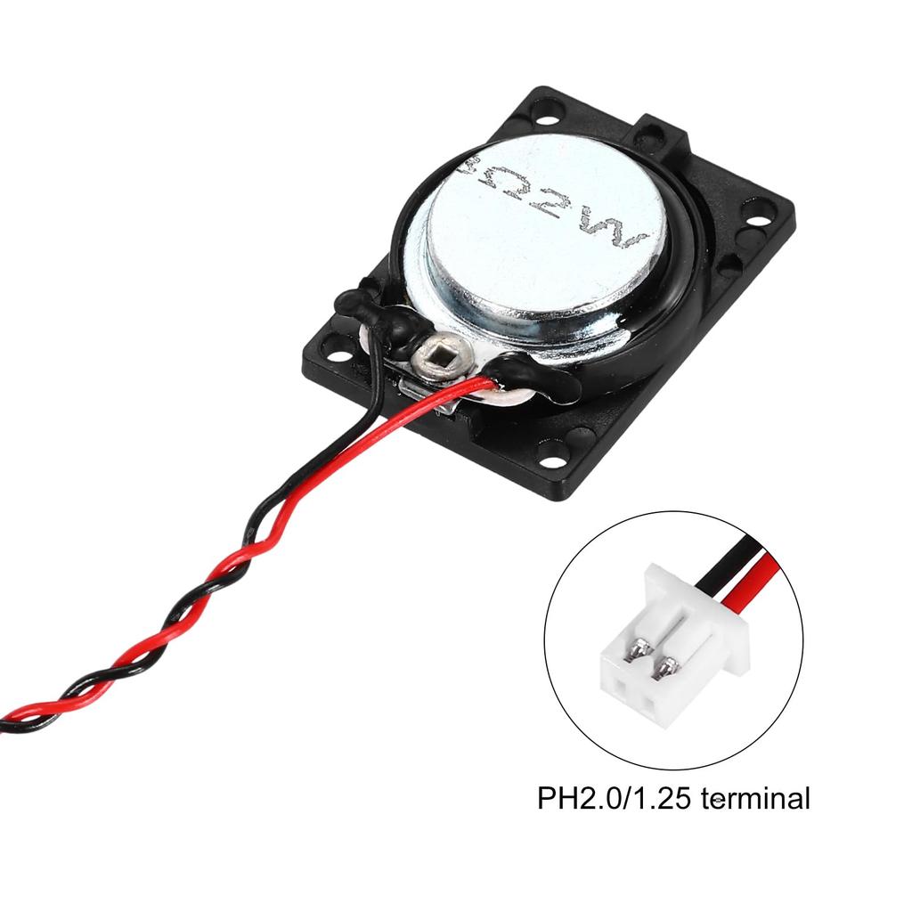 Uxcell 4 шт. 2 Вт 8 Ом Маленький динамик Металлический корпус Квадратный Внутренний Микро Магнитный динамик 120 мм Мини динамик с Клеммным проводом для DVD EVD Мультимедиа