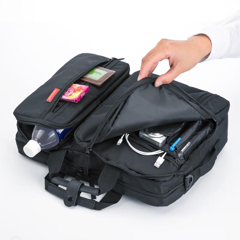 Sanwa Supply BAG-3WAYC1BK Многофункциональная 3-в-1 сумка для ноутбука