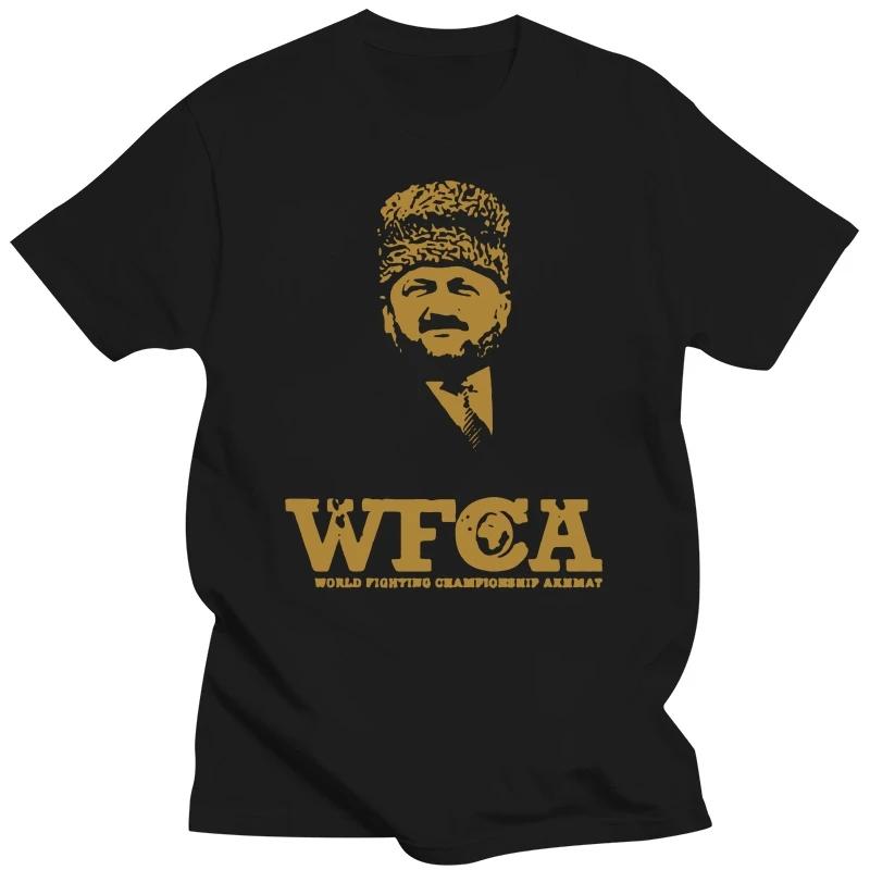 Chechnya Wfca Akhmad Fight Club T Shirt Chechen Republic Brand T Shirt Homme Tees Summer Short Sleeves 033755
