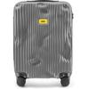 Crash Baggage CABIN Cb151-48 Striped Suitcase, 36L, Lightweight, Carry-on, Travel Suitcase, Smoke Gray, Size S