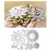 Cutting Die Flower Reusable Carbon Steel Flower Template Stencil Mold for Scrapbooking