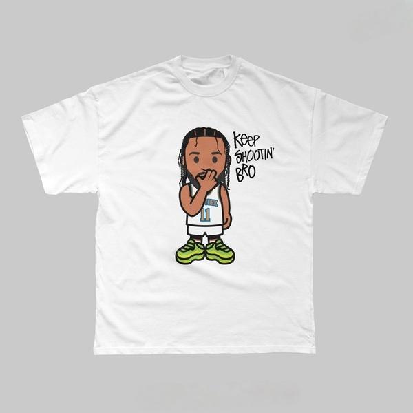 Cotton Short Sleeved Tshirt With Cartoon Morant Basketball Pattern For Summer 2026 Adult Children Plus Size Casual Sportswear