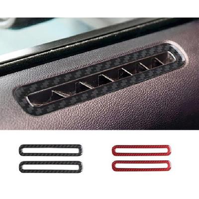 2 шт. для Ford Mustang, углеродное волокно, дверь автомобиля, розетка переменного тока, вентиляционная крышка, накладка, наклейка 2015-2022, Стайлинг автомобиля