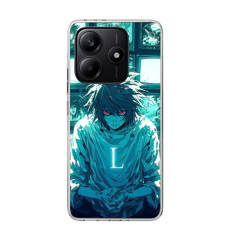 Чехол для телефона N-Note D-Death L Lawliet для Xiaomi Redmi Note 13 14 15 Pro Plus 12S 12 14S 11S 11E 10 10S 11 11T 5G 4G Cover Coque R