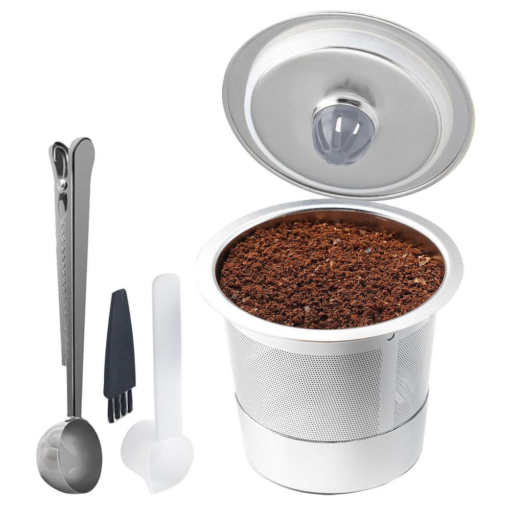 Reusable Coffee Pods Refillable Stainless Steel Filters Coffee Pods For Enhanced Brews Dishwasher Safe Reusable Filtration Cup