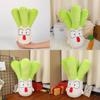 Adorable Green Scallion Plush Toy Soft Pp Cotton Stuffed Pillow For Bed