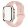 Силиконовый ремешок+Чехол для Apple Watch Band 44 мм 45 мм 41 мм 40 мм Закаленное стекло Cover Изменить на Ultra iWatch Series 9 8 7 SE 6 5 3