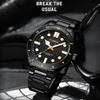 Лучший бренд роскошные мужские наручные часы водонепроницаемые светящиеся мужские часы из нержавеющей стали кварцевые мужские часы