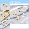 Trendy Simple Alloy Butterfly Ear Clips Hollow Design Stylish Earrings Animal