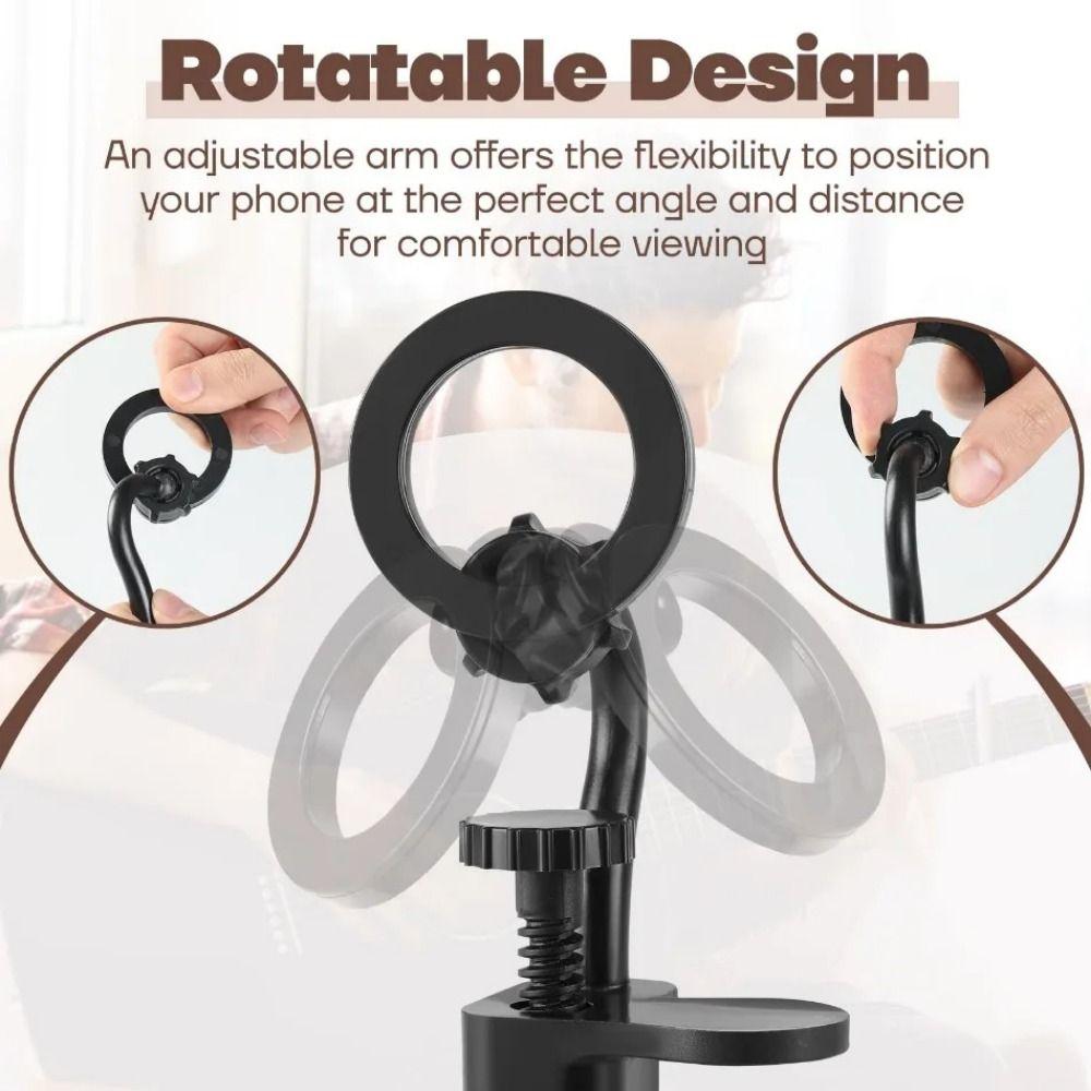Non-slip Magnetic Guitar Phone Holder Adjustable Guitar Phone Mount  Practice