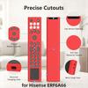 with Lanyard Protective Case Silicone Remote Control Sleeve for Hisense ERF6A66 Accessories